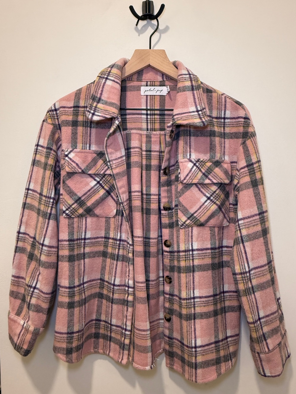 Petal & Pup Pink Plaid Jacket